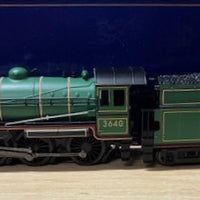 2nd Hand - STEAM LOCOMOTIVE NSWGR C36 class - 3640 Green Livery   DC Model- Austrains Models