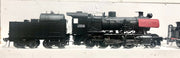 J CLASS J554 Oil STEAM LOCOMOTIVE , footplate edge black - Victorian Railways 2-8-0 Oil tender versions, Ixion Model Railways