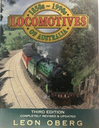 1850,s - 1990,s LOCOMOTIVES of AUSTRALIA LEON OBERG THIRD EDITION ISBN 0 86417 779 8  2nd hand Books