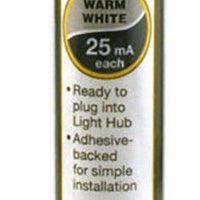 Woodland Scenics JP5740 - Just Plug Lighting System -  Warm White LED Stick-On Lights - 2 lights with 24" (60.9 cm) cable/pkg - 25mA