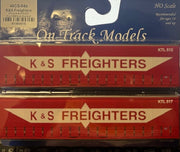 40CS-04a On Track Models - K & S Freighters Era:1990's to Current  - Container no KTL502&KTL503