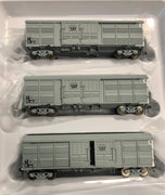 LX-04 -  3 LX Vans ANR Oxide Red with ANR Logos. Wagon numbers: LX 51, LX 140, & LX 154. 40'2" LOUVRE VAN-  - On Track Models