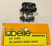 BOGIE: Labelle ANDREWS FREIGHT TRUCKS SPRUNG FRAME HO Scale 1 Pair Bogies