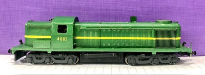 40 Class DC Locomotive NSWGR Mainswest built body on a Atlas Chassis - 4002 Green Diesel Electric, 2nd hand Kit Built,