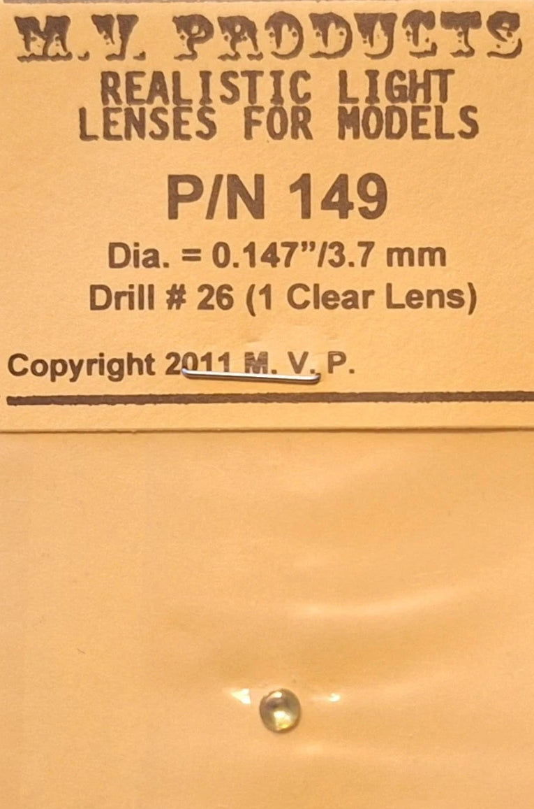 Lenses MV Products L149 Realistic Light Lenses Model Trains Locomotives HO Scale (1)