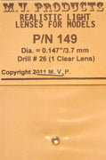 Lenses MV Products L149 Realistic Light Lenses Model Trains Locomotives HO Scale (1)