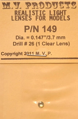 Lenses MV Products L149 Realistic Light Lenses Model Trains Locomotives HO Scale (1)