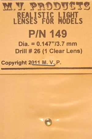 Lenses MV Products L149 Realistic Light Lenses Model Trains Locomotives HO Scale (1)