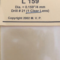 Lenses MV PRODUCTS L159 Realistic Light Lenses for Models - Clear, .159 inch Diameter (1)