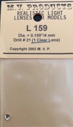 Lenses MV PRODUCTS L159 Realistic Light Lenses for Models - Clear, .159 inch Diameter (1)
