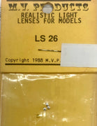 Lenses MV Products LS26 HO Clear Realistic Light Headlights Lenses for Models (Set of 4)