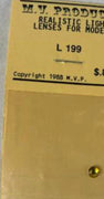 Lenses M.V. PRODUCTS L199 Realistic Light Lenses,&nbsp; - .200 Inch Diameter, Amber - For HO-O-S Gauge-1/35 Scale Models (1) (Copy)