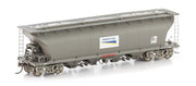 NGH-5 NSW NGTY GRAIN HOPPER, FREIGHT RAIL  GRIME WITH LOGO and ROOF WALKWAYS - 4 WAGON PACK AUSCISION*