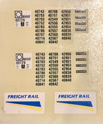 NHHF Coal Freight Rail Coal Hopper Codes & Numbers - #1068 - Ozzy Decals