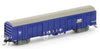 NNLV-37 N Scale - RLSY Louvred Van - Pacific National Blue/Wagon Grime - Single Wagon