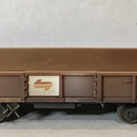 2ND HAND - NOFF 70018 Mineral Concentrate Open Wagon detailed and weathered metal wheels & KD Couplers:  COLUMBIA / TRAINORAMA