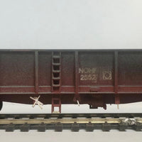 NOHF 2552 Silvermaz built kit very well weathered Open Wagon With Load NSWGR with metal wheels & Kadee couplers  "Silvermaz" MODEL 2nd hand