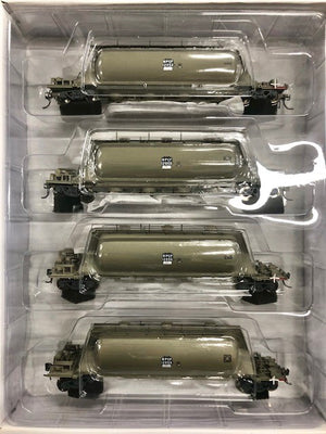 NPCF-01  CEMENT HOPPERS Aluminium NSWGR (4 PACK #NPCF-01) Casula Hobbies Model Railways RTR