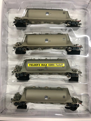 NPCF CEMENT HOPPERS WEATHERED (4 PACK #NPCF-02) Casula Hobbies Model Railways RTR