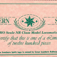 NR84 Southern Spirit Limited Edition No0069 of 1200 Certify DC Locomotive By AUSTRAINS (new) 2ND HAND