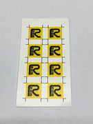 DEC017 - INFRONT MODELS - NSWR Black 'R' logo Decal set