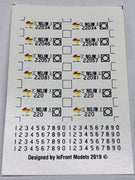 DEC027 - INFRONT MODELS - NQJW Container Wagon Decal Set Version 4