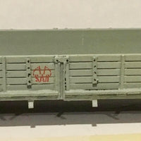 OW 1289 SAR Bogie Wooden Sided Open Wagon : OW class of the SAR (Gray). bogie/metal wheels/ Kadee couplers.