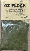 OZ FLOCK # 15 LIGHT GREEN SCENIC MATERIAL