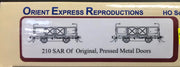 OBf Open Wagons - South Australian Railways - (Pk of 3)  #210 - SAR "Of" Original, Pressed Metal Doors from Orient Express Reproductions HO Models