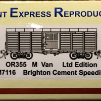 M Van #OR-355  SAR M VAN "Brighton Cement Speedite" - M7116 Orient Express Reproductions: