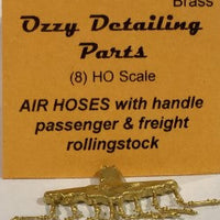 Air Hoses #18 with air relieve handle for Passenger Cars, goods Wagons (8). - #18 Ozzy Brass