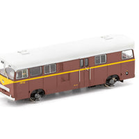 PAY BUS PB-6 FP-9 INDIAN RED with Large Black/Blue L7 cat No PB-6 - DC AUSCISION MODELS