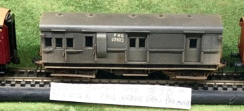 PHG 23323 BRASS NSWGR BRAKE VAN PAINTED WEATHERED KADEE COUPLERS. BERGS BRASS MODELS