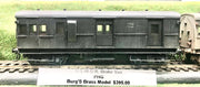 PHG 13141 BRASS N.S.W.G.R. BRAKE VAN PAINTED WEATHERED KADEE COUPLERS. BERGS BRASS MODELS