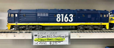 Brass Chassis- DC - 8163 POWERLINE BODY ON A CLASSIC BRASS CHASSIS  DC HO MODEL 2nd Hand Very good condition