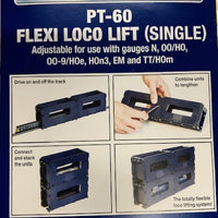 Peco  PT-61 (30cm long) Flexi Loco Lift is the same as PT-60 but 2 units in a pack. For OO-HO-N-TT-HOe3-00-9-HOm