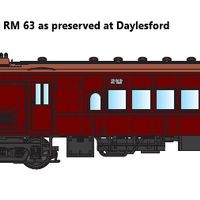 DERM DC Pack 16 containing RM63. VR Red RAILMOTOR - RM 63 As Preserved at Daylesford  IDR MODELS NOW IN STOCK, Free Postage
