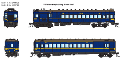 DERM DC Pack 6-A containing RM 57 + MT 26. VR RAILMOTORS - IDR MODELS NOW IN STOCK, Free Postage