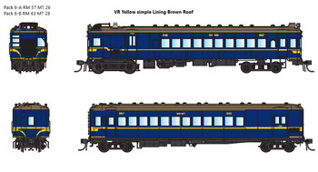 DERM DC Pack 006-B containing RM 63 + MT 28. VR Blue RAILMOTORS - IDR MODELS NOW IN STOCK, Free Postage