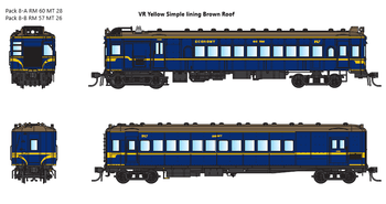DERM DC Pack 008-B containing RM 57 + MT 26. VR RAILMOTORS - IDR MODELS NOW IN STOCK, Free Postage