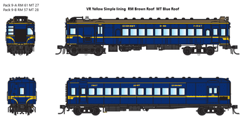 DERM DC Pack 009-A containing RM 61 + MT 27. VR RAILMOTORS - IDR MODELS NOW IN STOCK, Free Postage