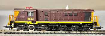 4832 class NSWGR 4832 Rev, Indian Red, Original Couplers, DC Locomotive - Pre Owned - Powerline Models.