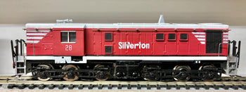 48 class Silverton 28 (48class) Red, Kadee Couplers, DC Locomotive - Pre Owned - Powerline Models.