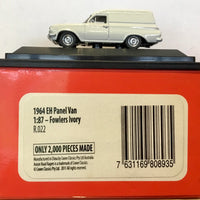 R022 1964 EH HOLDEN PANEL VAN FOWLERS IVORY "ROAD RAGERS" HO MODELS  2nd hand.