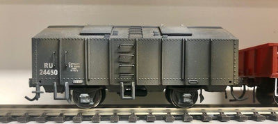 RU 24450 WEATHERED Grain Hopper Wagon NSWGR - Kadee Couplers, Metal Wheels - TrainOrama - PRE-OWNED 2nd hand