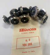 24.40mm axle length X 12.45mm dia, both wheels insulated from the axles. (6) ORIGINAL RIVAROSSI