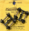 BOGIE: ROUNDHOUSE "OLD TIMER" FOX  #2924 with non metal wheels HO Scale 1 Pair Bogies