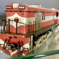 600 Class 606 ANR-SAR  MANSFIELD-SAMHONGSA BRASS MODEL PAINTED small weathering, mint condition, South Aust. LOCOMOTIVE.