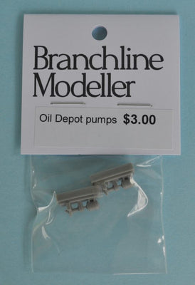 Rail Central: Branchline modeller OIL DEPOT PUMPS (2) Stephen Johnson Models HO Scale kit.