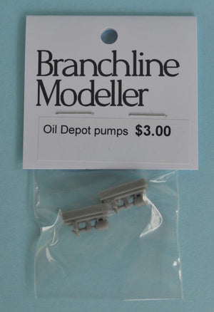 Rail Central: Branchline modeller OIL DEPOT PUMPS (2) Stephen Johnson Models HO Scale kit.